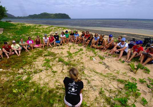 Talk on the beach